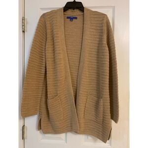 Cozy Tan Cardigan Sweater Apt. 9